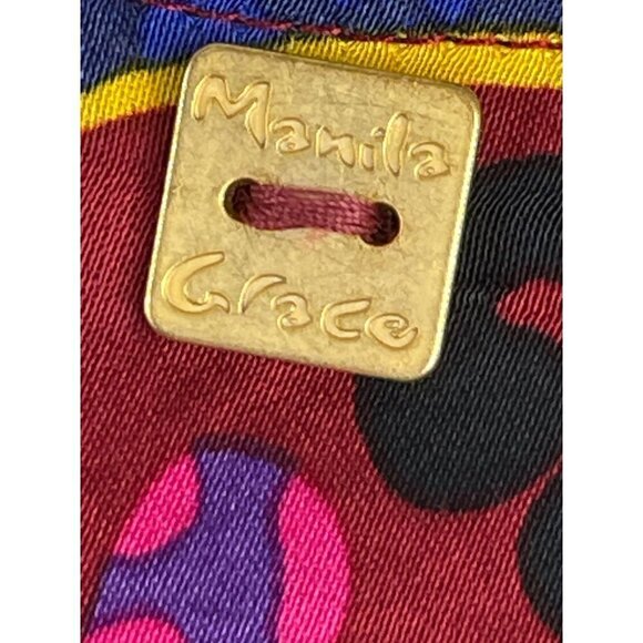 Manila Grace womens boxy top size 42 amazing vivid colors - Picture 4 of 5